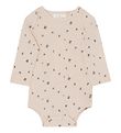 Monsieur Mini body l/ - Off White m. Chokolade