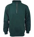 Hound sweatshirt - Half Zip - Deep green