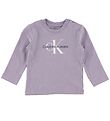 Calvin Klein Bluse - Monogram - Smoky Lilac