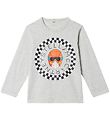 Stella McCartney Kids Bluse - Grmeleret m. Logo