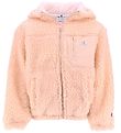 Champion Cardigan m. Htte - Plys - Rosa