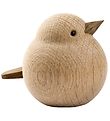 Novoform Træfigur - Mama Sparrow - Natural Oak Wood