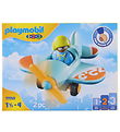 Playmobil 1.2.3 - Flyvemaskine - 71159 - 2 Dele