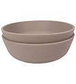 Filibabba Skål - Silikone - 2-Pak - Warm Grey