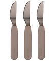 Filibabba Silikone Knive - 3-Pak - Warm Grey