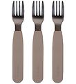 Filibabba Silikone Gafler - 3-Pak - Warm Grey