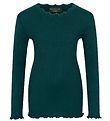 Rosemunde Bluse - Silke/Bomuld - Deep Sea
