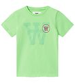 Wood Wood T-Shirt - Ola Tonal Logo T-Shirt - Pale Green