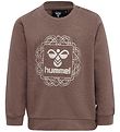 Hummel Sweatshirt - hmlLime - Deep Taupe m. Slv