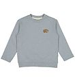Wheat Sweatshirt - Camping Badge - Dusty Dove