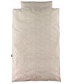 Nørgaard Madsens Sengetøj - Baby - Beige m. Blomster