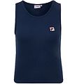 Fila Top - Cropped - Rib - Navy