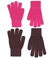 CeLaVi Handsker - Uld/Nylon - 2-pak - Pink/Mørkelilla