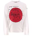 Moncler Bluse - Hvid m. Rød