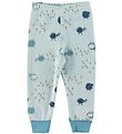 Joha Leggings - Uld/Bomuld - Lysebl m. Fr