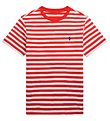 Polo Ralph Lauren T-shirt - Classics I - Rd/Hvidstribet