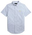 Polo Ralph Lauren Skjorte k/ - Classics II - Bl/Hvidstribet