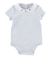 Polo Ralph Lauren Body k/æ - Baby Collection - Lyseblå m. Fugl