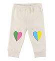 Stella McCartney Kids Sweatpants - Hvid m. Hjerter