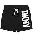 DKNY Sweatshorts - Sort m. Hvid