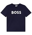 BOSS T-shirt - Navy m. Hvid