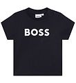 BOSS T-Shirt - Navy m. Hvid