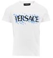 Versace T-shirt - Hvid m. Blå/Sort