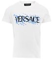 Versace T-shirt - Hvid m. Bl/Sort