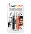 Snazaroo Ansigtsmaling - Penselmaling - 3 Stk. - Sort/Hvid/Rd