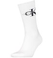Calvin Klein Strømper - Rib - Hvid m. Logo