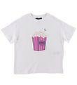 Emporio Armani T-shirt - Hvid m. Popcorn