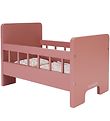 Little Dutch Dukkeseng m. Sengetøj - Wooden Doll Bed