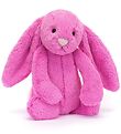 Jellycat Bamse - Small - 18x9 cm - Bashful Hot Pink Bunny