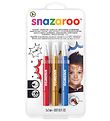 Snazaroo Ansigtsmaling - Penselmaling - 3 stk. - Rd/Guld/Bl