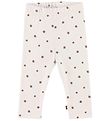 Smallstuff Leggings - Jordbr - White/Rosehip