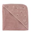 Nørgaard Madsens Babyhåndklæde - 75x75 cm - Pale Mauve m. Blomst