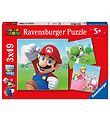 Ravensburger Puslespil - 3x49 Brikker - Super Mario