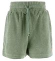 GANT Shorts - High Waist Toweling - Kalamata Green