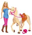 Barbie Dukkest -  Doll and Horse (Blonde)