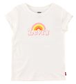 Levis Kids T-shirt - Rainbow Graphic - Hvid