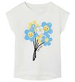 Name It T-shirt - NmfVigea - White Alyssum/Smiley Flower