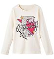 Name It Bluse - NkfBonni - Buttercream m. Print