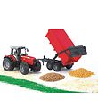 Bruder Traktor - Massey Ferguson 7480 m. Tipvogn - 02045