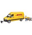 Bruder Bil - Mercedes Benz DHL Varebil m. Figur - 02671