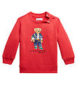 Polo Ralph Lauren Sweatshirt - Sa - Rd m. Bamse