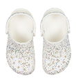 Crocs Sandaler - Classic Starry Glitter Clog K - Hvid