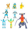 Pokmon Figurer - 8-pak - Battle Figure - Pikachu/Lucari