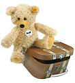 Steiff Bamse - 21 cm. - Charly Dangling Teddy Bear - In Suitcase