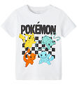 Name It T-shirt - NkmJulin Pokemon - Bright White m. Print