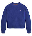 Tommy Hilfiger Bluse - Strik - Pointelle - Navy Voyage